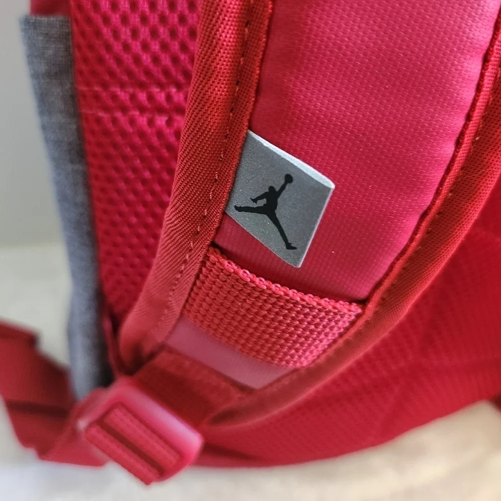Nike Air Jordan Jumpman Pivot Red Gray Small Mini Youth Kids Backpack
